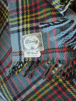 Vintage Tartan Witney Wool Blanket / Throw - Car,  Picnic 2