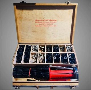 Vintage Hilti Masonry/concrete Fastener Driver Kit Wood Latch Box 1960s