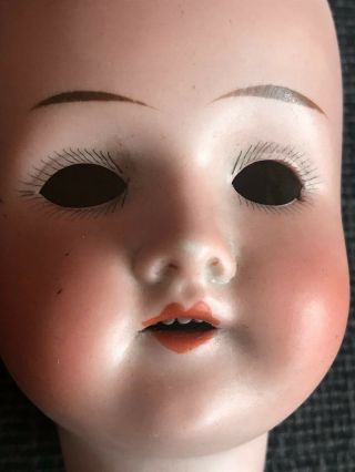 Antique Germany Doll w/ Porcelain Head Composition Body As Found SIGNED rare 3
