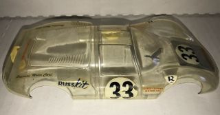 Russkit Vintage Carrera 1/24 Scale Slot Car Body Shell Mostly Unpainted,  Decals