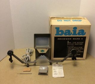 Vintage Baia Reviewer Mark Ii 8mm Movie Editor Splicer & Uniflex Splicer