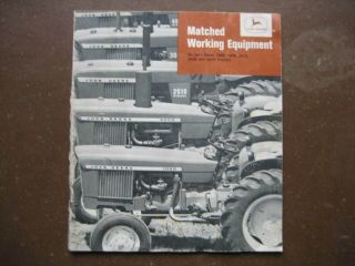 Vintage 1965 John Deere Tractor Matched Equip Sales Brochure