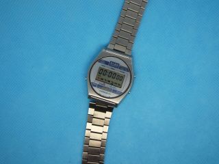 Rare Vintage Digital Watch Seiko Alba Lcd Y448 - 6010 Chronograph