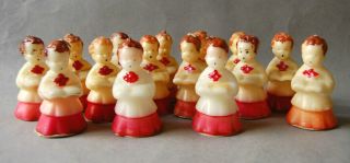 15 Vintage Gurley Socony - Vacuum Tavern Christmas Candles: Choir Boys