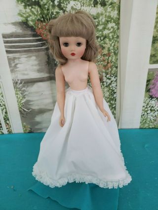 Vintage Doll White Dress Petticoat Slip For Madame Alexander Cissy Miss Revlon