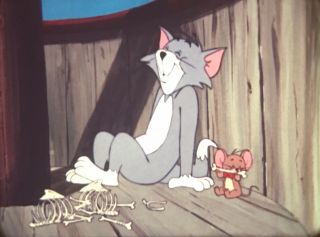 Tom And Jerry 16mm Film “no Way Stowaway” Vintage Cartoon Look Great Color