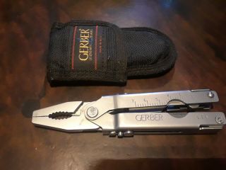 Vintage Gerber Mp400 Stainless,  Blunt Nose Multitool W/pouch
