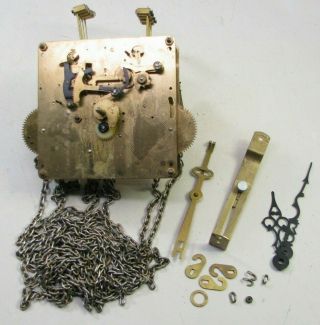Vintage Germany 70 Trend 451 - 050 85cm Chiming Grandfather Clock Movement Parts