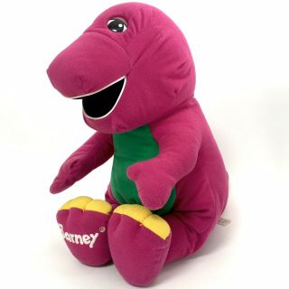 Barney The Purple Dinosaur Plush Toy Vtg 90’s Talking 18” Stuffed Animal