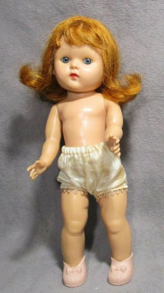 Vintage Vogue Ginny Doll - Strung - Transitional Blue Eyes - Red Hair