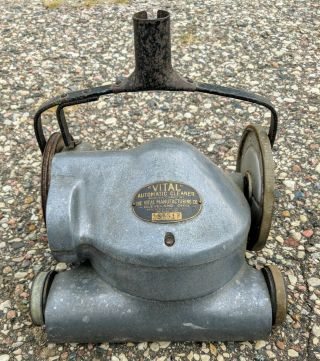 Vintage Antique Vacuum Cleaner Vital Automatic Cleveland Ohio Manufacturing