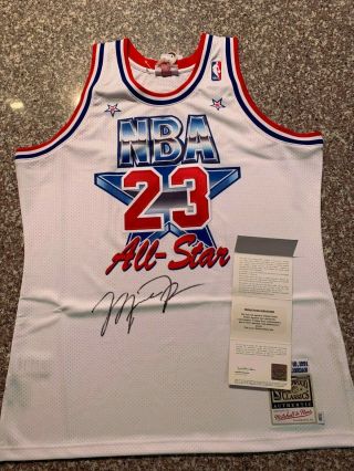 Michael Jordan Signed Autographed 1991 All Star Mitchell&ness Jersey Upper Deck