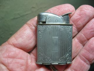Vintage Evans Pocket Lighter No.  19023 Us Pat.  Re Exp.  June 12,  1952 It Sparks