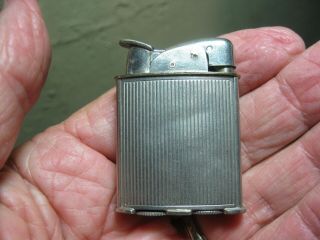Vintage EVANS Pocket Lighter No.  19023 US Pat.  RE Exp.  June 12,  1952 IT SPARKS 3