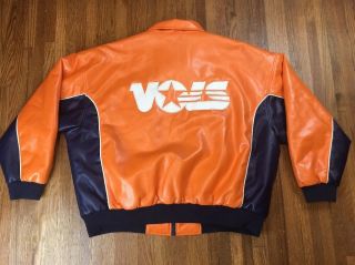 Vintage Tennessee Volunteers Varsity Jacket Size 2xl / 3xl Faux Leather