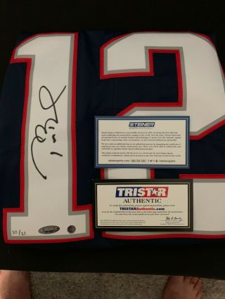 Tom Brady Signed Patriots Jersey Le 10/12 Tristar & Steiner