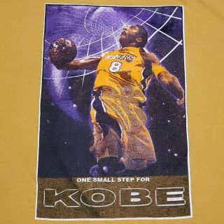 Vintage 2002 Los Angeles Lakers Space Kobe Back To Back Champions T - Shirt Sz Xl