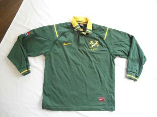 Vintage South Africa Springboks Nike Rugby Jersey Shirt Size Small