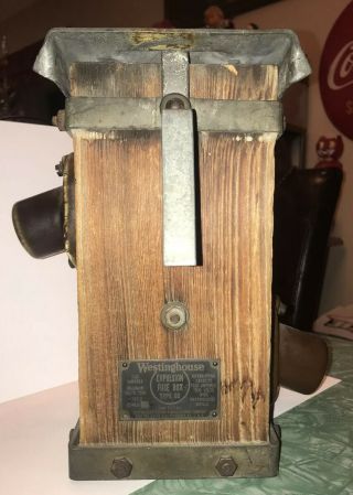 Antique 1920’s Westinghouse Birdhouse Cutout Fuse Box Expulsion Type Od