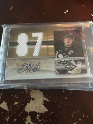 2010 Panini Limited Sidney Crosby Auto Patch 32/49 Penguins Autograph Patch