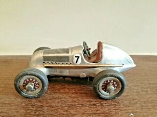 Old Vintage Antique Wind Up Tin Schuco Studio 1050 Mercedes Benz Racing Car Toy