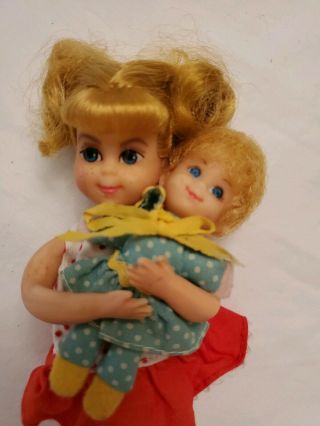 1967 Buffy Doll W/mrs.  Beasley 6 " Same Size As Tutti Todd,  Barbie Family Affair