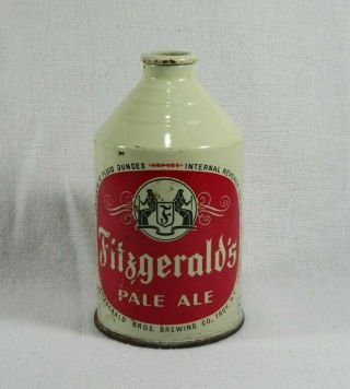 Vintage Fitzgeralds Pale Ale Crowntainer Beer Can Irtp - Troy,  Ny