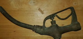 Old Service Station Antique Gas Pump Buckeye Handle Vintage Brass Nozzle 800 - b 2