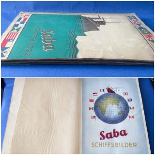 Full Set Cigarette Cards German Saba Schiffsbilder - Album 1930 3
