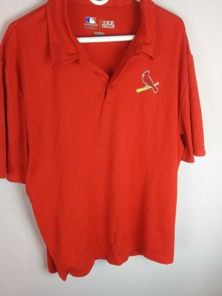 Men’s Mlb St.  Louis Cardinals Tx3 Cool Polo Shirt Red Xxl Merchandise