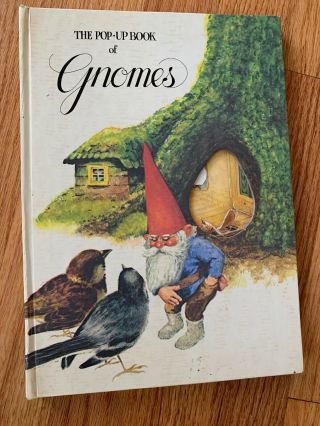 The Pop - Up Book Of Gnomes - Vintage 1979 Book Hardcover Harry Abrams