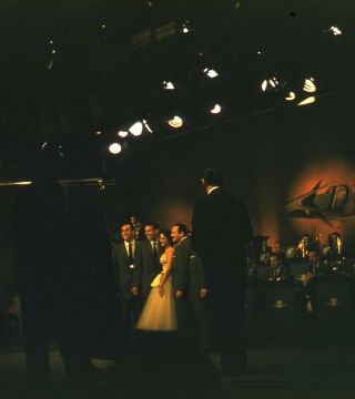 Vintage Stereo Realist Photo 3d Stereoscopic Slide Lawrence Welk Show 1956