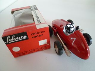 VINTAGE SCHUCO 1043 MERCEDES MICRO RACER & KEY 1960s VNM 3