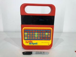 Speak N Spell - Vtg 1980 Texas Instruments Electron Talking Toy Learn Kids Game