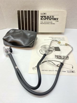 Vintage Sprague Rappaport Professional Model Stethoscope Labtron 04 - 600