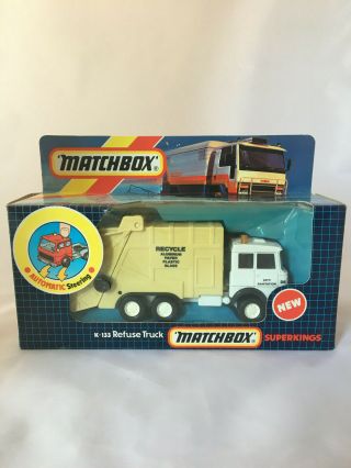 Vintage Matchbox Superkings - Iveco Refuse Truck - K - 133 - 1986