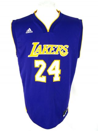 Vtg Kobe Bryant Los Angeles Lakers Adidas Nba Basketball Jersey Large L