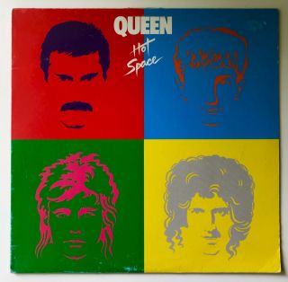 Vtg 1982 Queen Album Hot Space 1st Press Record Lp Promo Vinyl Is
