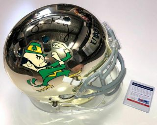 Brian Kelly Signed Notre Dame Schutt 2012 Undefeated Full Size Helmet Psa