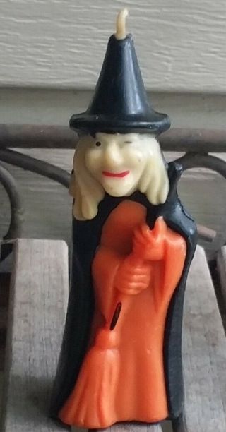 Vintage Gurley Halloween Witch Candle 5 1/2 Inch