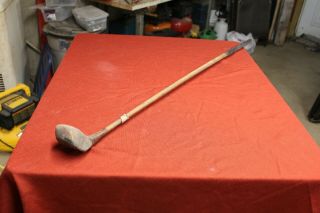 Vintage Golf Club Wood Brass Driver With Wooden Shaft St Andrews Antique Old