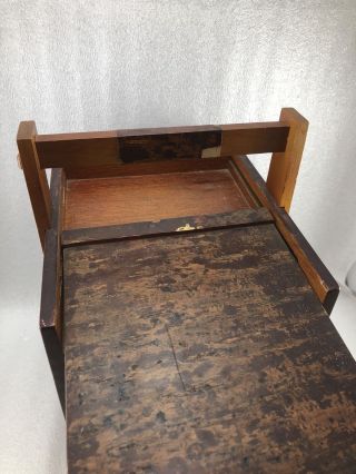 W2 Vintage Japanese Sakura Cherry Bark Wood Jewelry Box W/ Mirror and Drawer 3