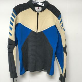 Vintage Descente Sweater Padded Ski Snowboard Half Zip Nordic 80s Japan