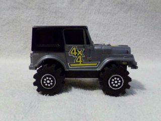 Vintage 1981 Rough Rider Stomper 4 X 4 Silver/black Jeep - Awesome - Look