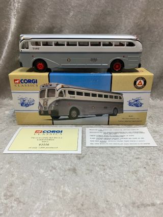 Corgi 98467 1:50 Public Service Jersey Vintage Yellow Coach 743 Bus Ex/box