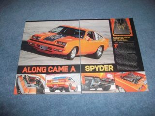 1977 Chevy Monza Spyder Pro Touring Article " Along Came A Spyder "