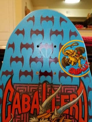 Vintage 1987 POWELL PERALTA STEVE CABALLERO DRAGON BATS Skateboard Deck 3