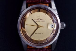 Universal Geneve Polerouter Cal.  69 Microtor Automatic Watch Gold Dial