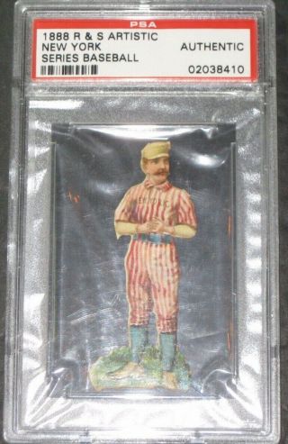 1888 R&s Artistic York Series Baseball Card Psa Authentic Rare Trading Cards