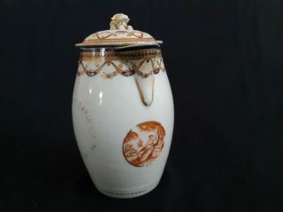 18th Century Chinese Export American Market Covered Cider Jug
